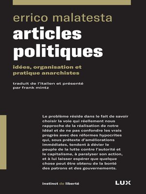 cover image of Articles politiques